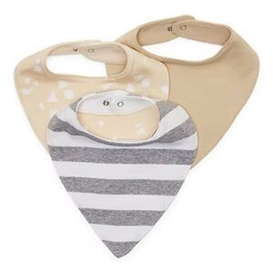 NWT Okie Dokie Bib Set (3-Pack) – Adorable & Everyday Ready